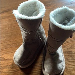 Light brown shimmery boots 5 toddler